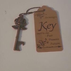 Rose Key Keychain/Bag Charm